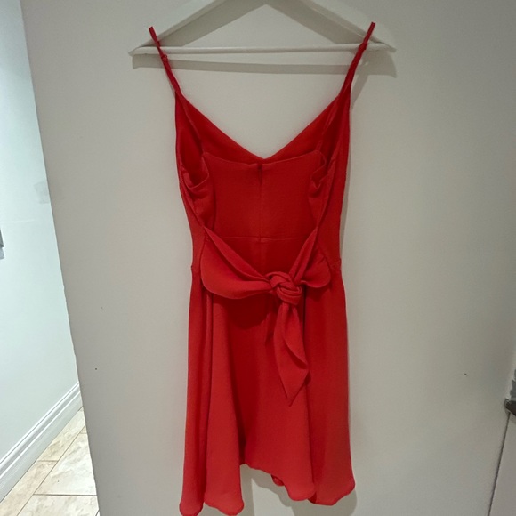 A line v-neck mini dress - Picture 2 of 3